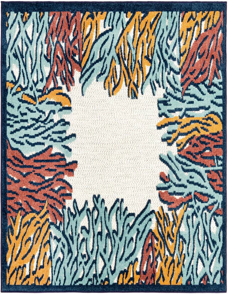 Detail image of 5' 3 x 5' 3 Easy-Clean Belize Indoor / Outdoor Square Rug