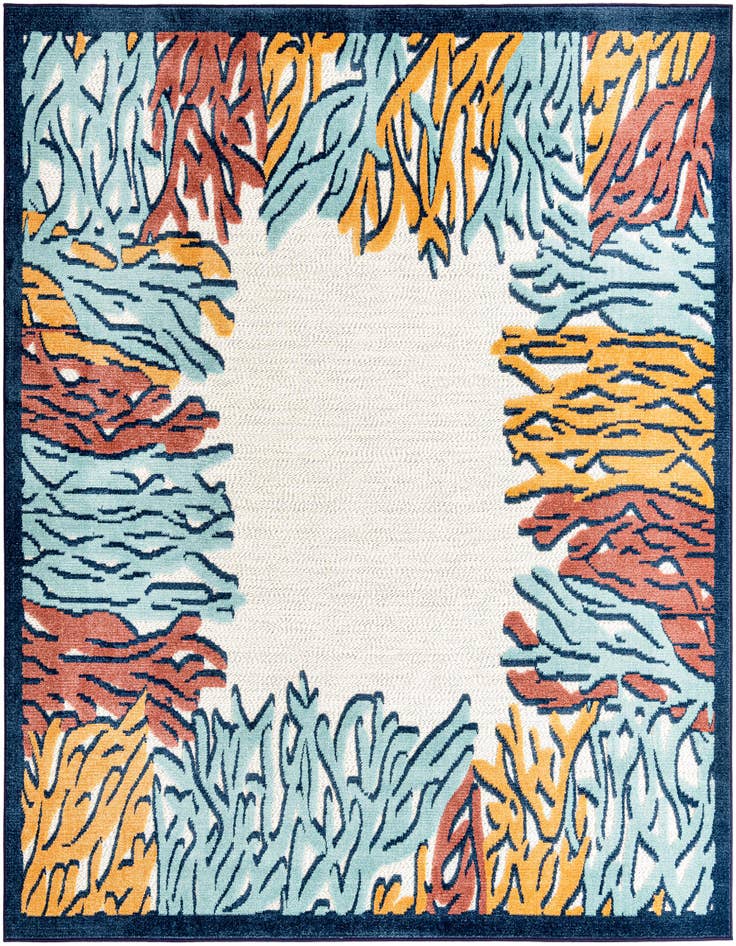 Detail image of 7' 10 x 7' 10 Easy-Clean Belize Indoor / Outdoor Square Rug