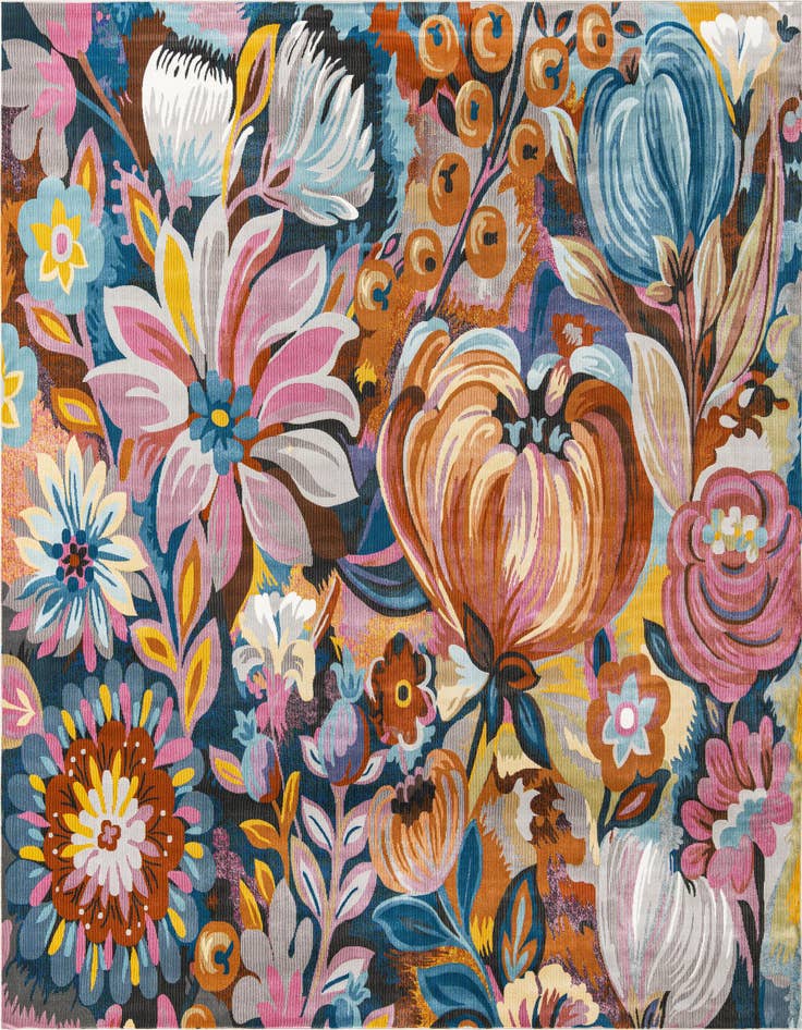 Detail image of 10' x 10' Blossom Square Rug