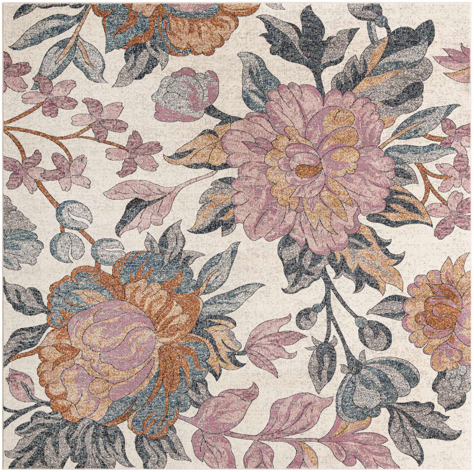 8' x 8' Blossom Square Rug