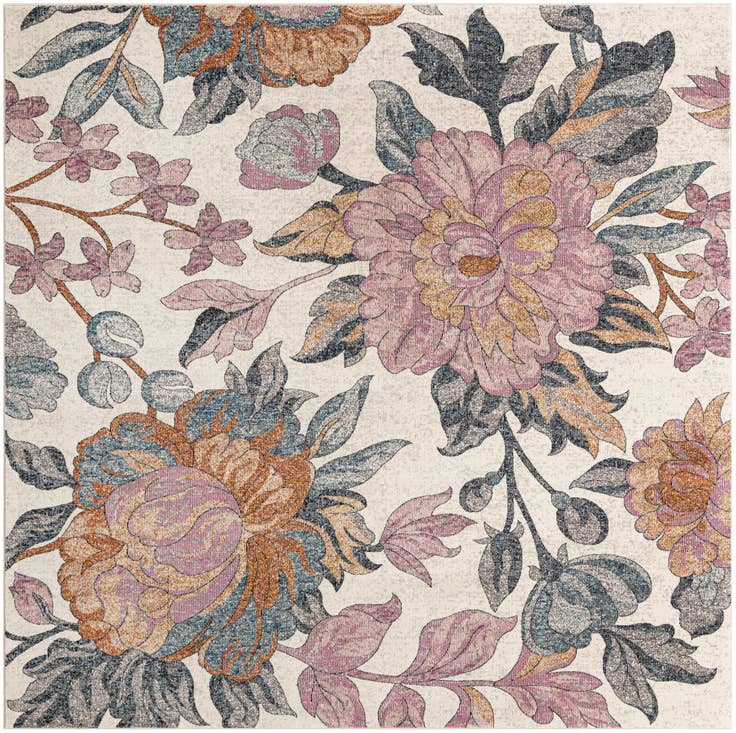 Detail image of 8' x 8' Blossom Square Rug