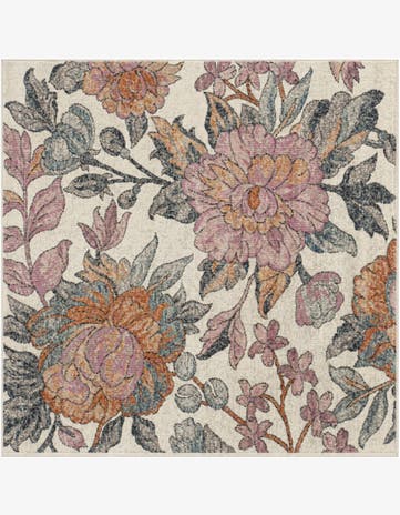 125cm x 125cm Blossom Quadrat Teppich