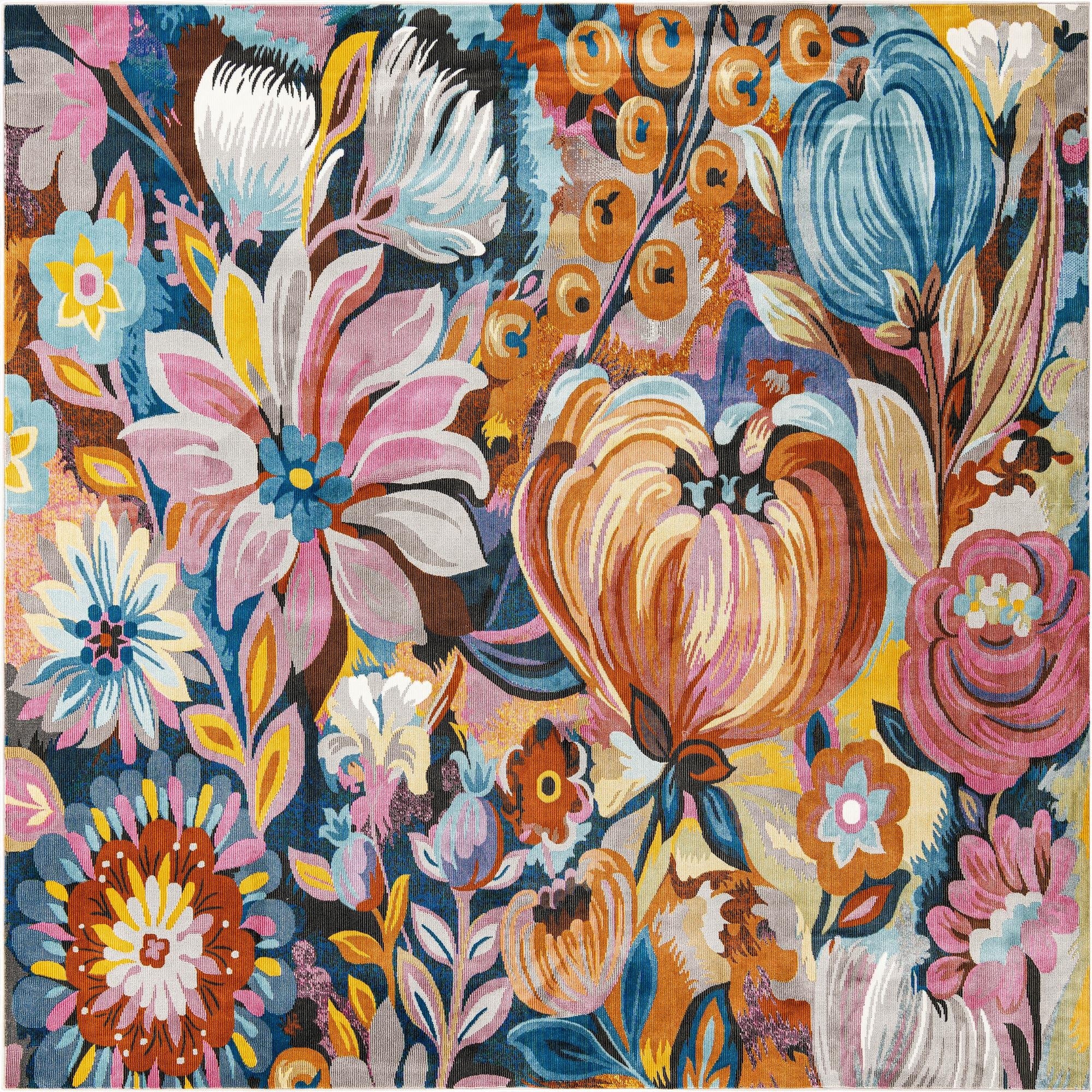 7' 10 x 7' 10 Blossom Square Rug