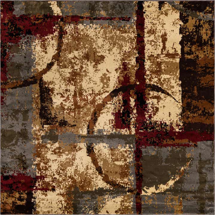 7' x 7' Cafe Square Rug