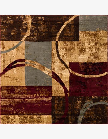 7' x 7' Cafe Square Rug