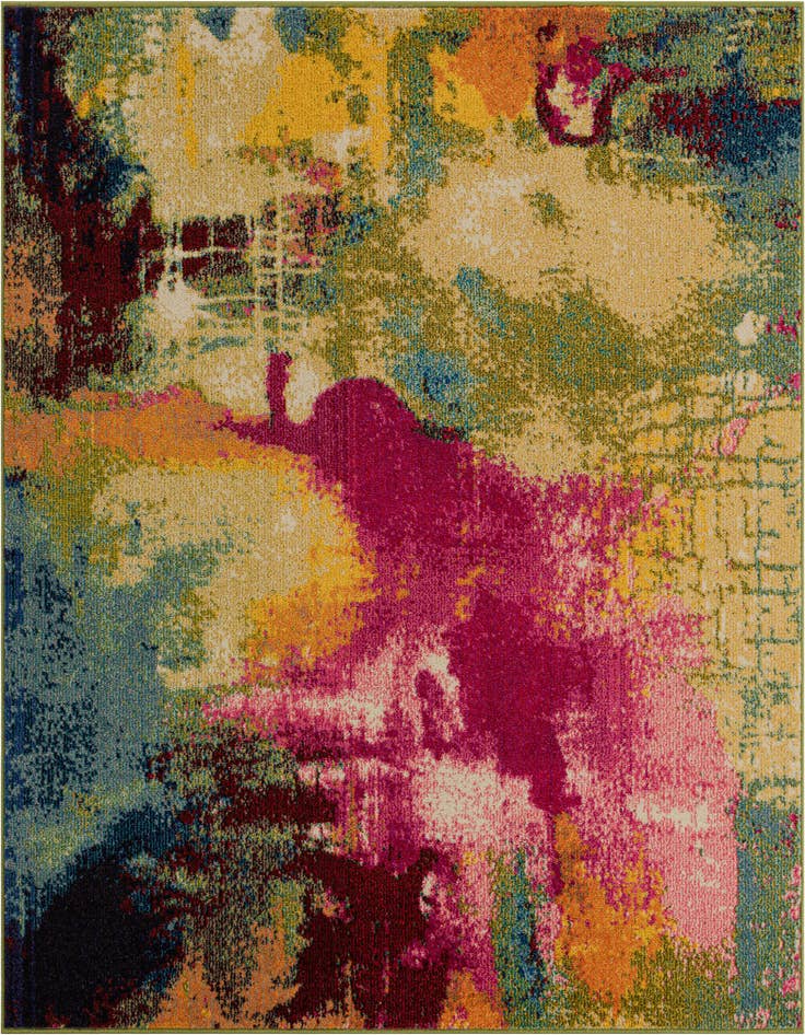 Detail image of 5' 3 x 5' 3 Washable Casablanca Square Rug