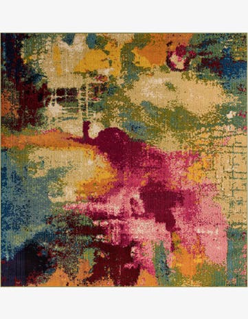 7' 10 x 7' 10 Washable Casablanca Square Rug