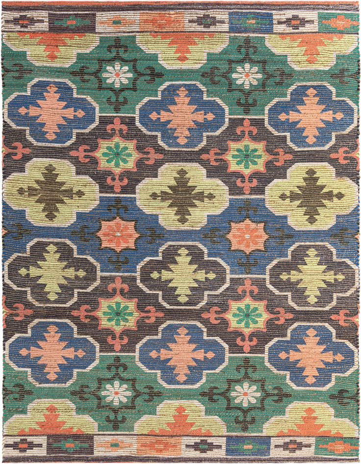 Detail image of 7' 10 x 7' 10 Chenille Jute Square Rug