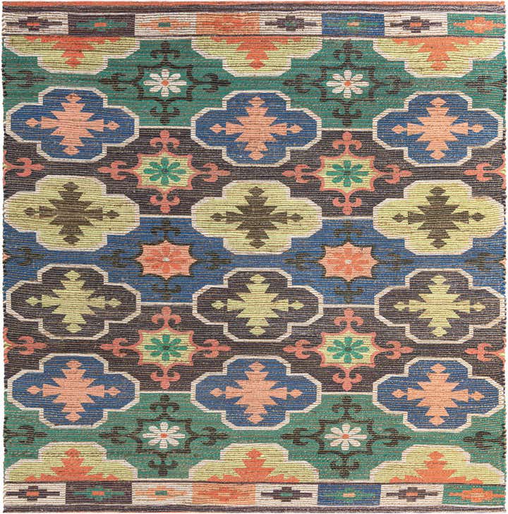 7' 10 x 7' 10 Chenille Jute Square Rug