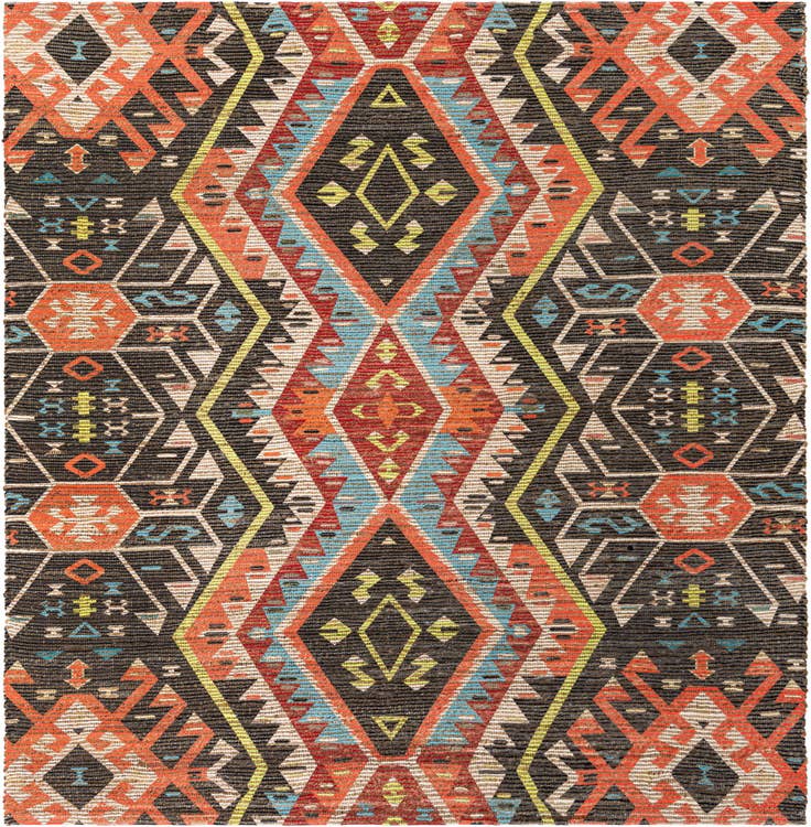 Detail image of 7' 10 x 7' 10 Chenille Jute Square Rug