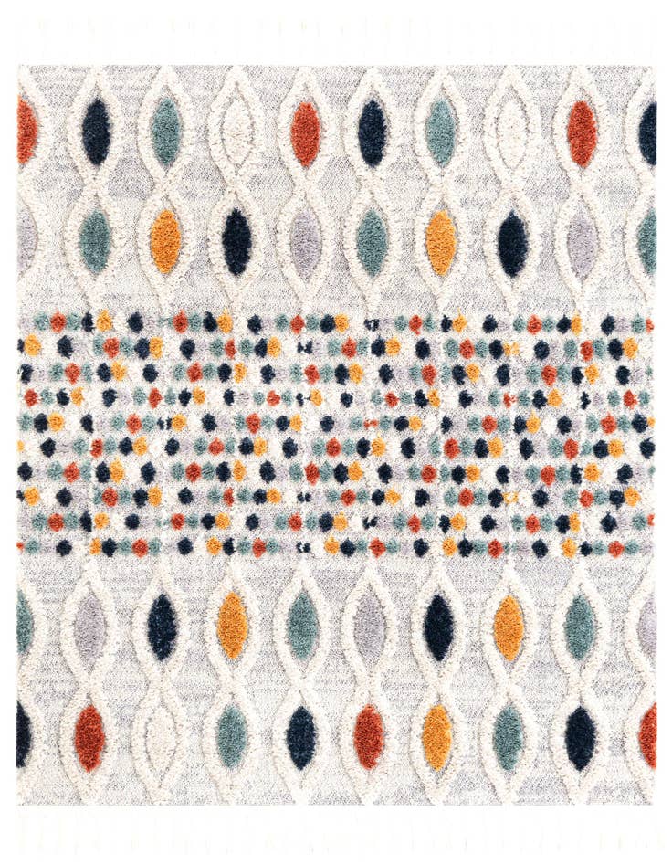 Detail image of 5' 3 x 5' 3 Cherokee Square Rug