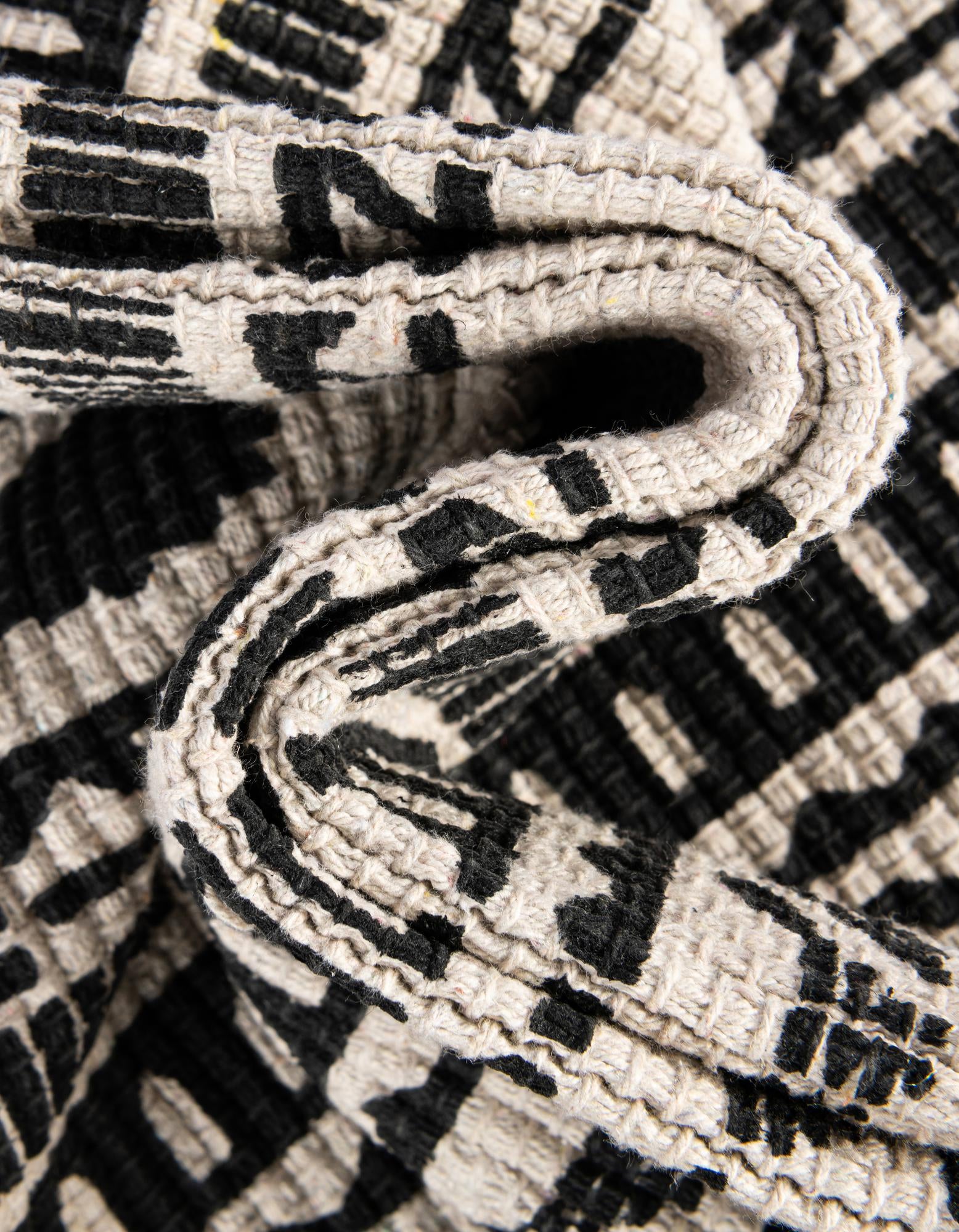 7' 10 x 7' 10 Hand Braided Chindi Cotton Square Rug