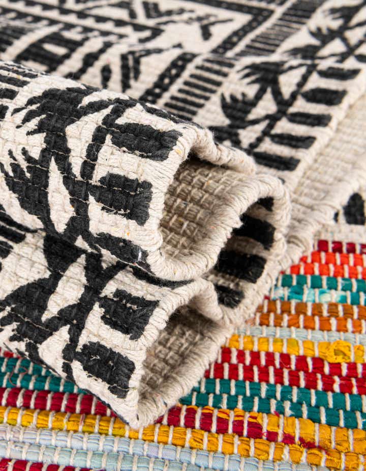 7' 10 x 7' 10 Hand Braided Chindi Cotton Square Rug