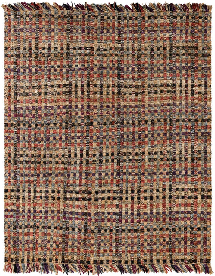 Detail image of 7' 10 x 7' 10 Hand Woven Chunky Jute Square Rug