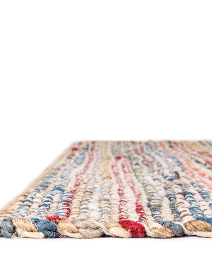 Detail image of 7' 10 x 7' 10  Hand Woven Chunky Jute Square Rug