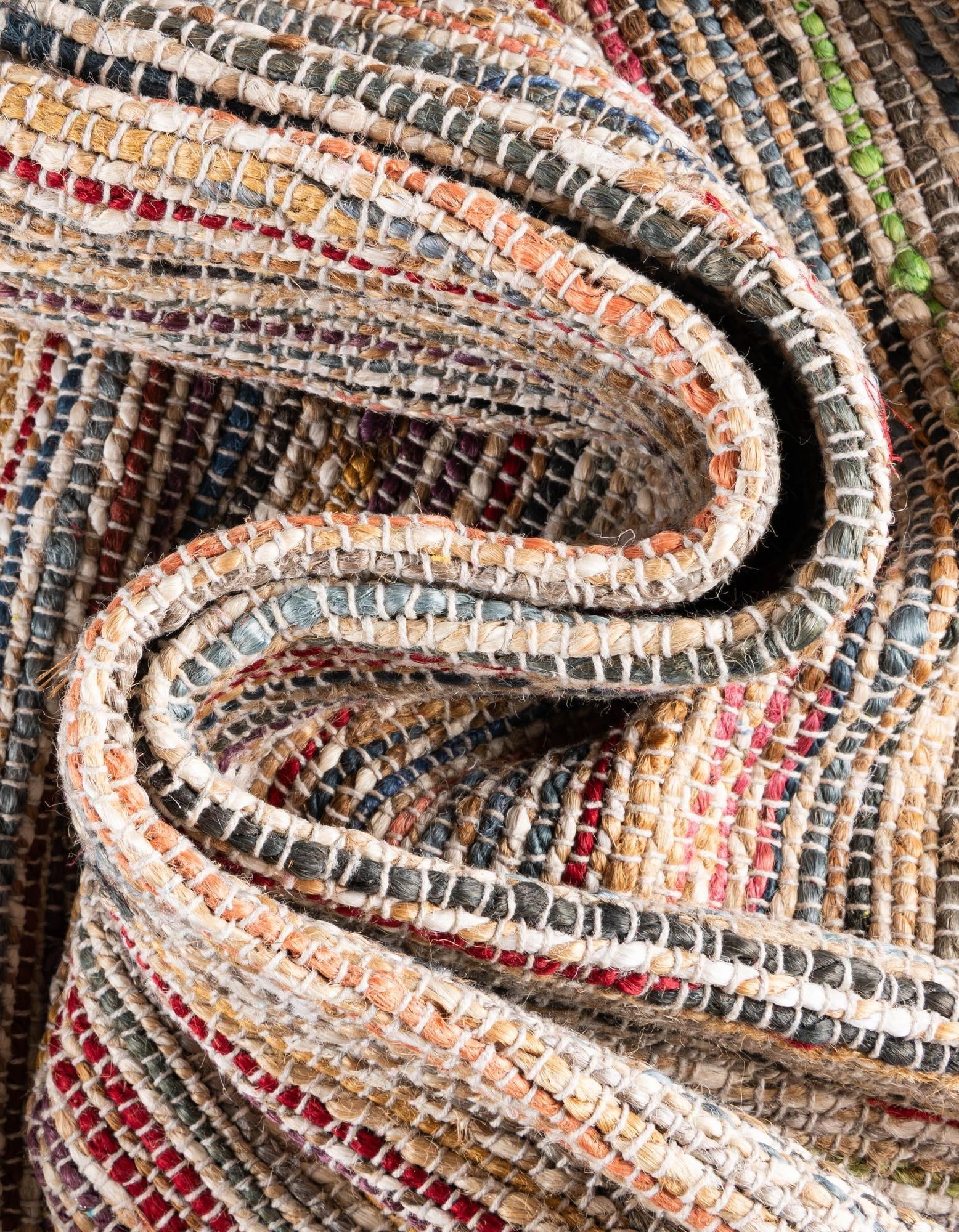 7' 10 x 7' 10 Hand Woven Chunky Jute Square Rug