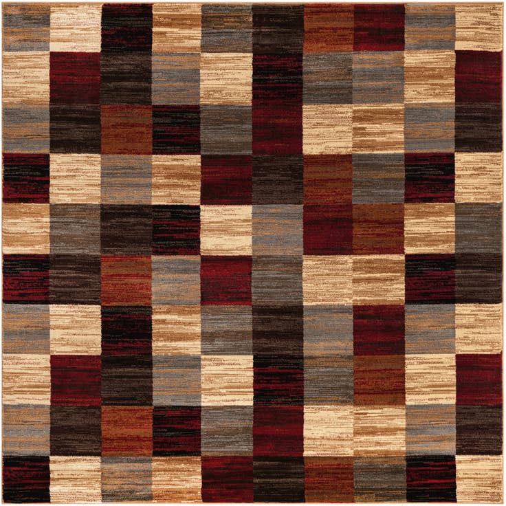 Vue détaillée : 215cm x 215cm Coffee Shop Tapis Carré