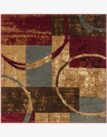 5' 3 x 5' 3 Coffee Shop Square Rug