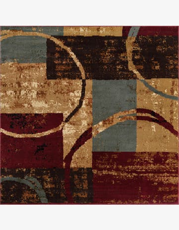 6' x 6' Coffee Shop Square Rug