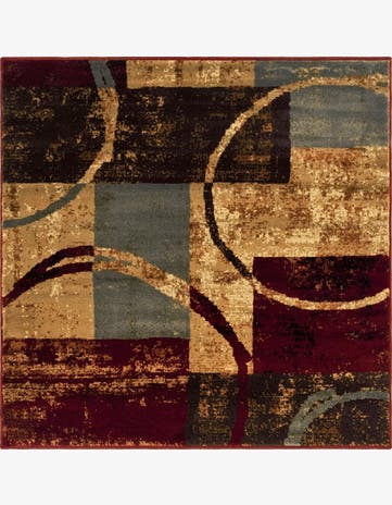 Coffee Shop Square Rug