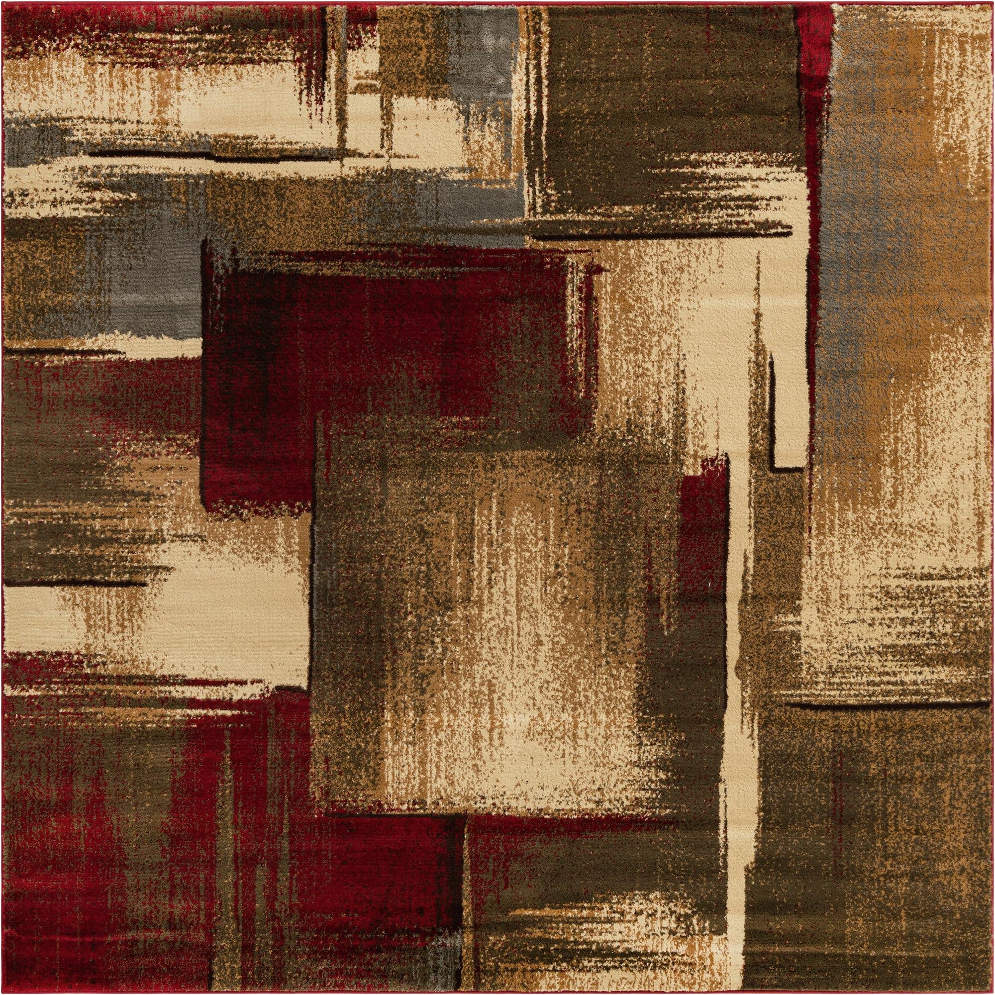 7' x 7' Coffee Shop Square Rug