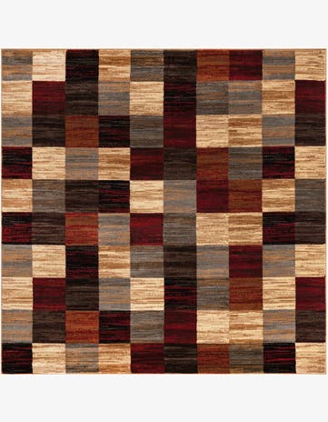 7' x 7' Coffee Shop Square Rug