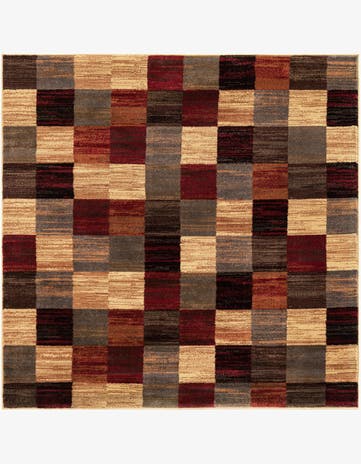 5' 3 x 5' 3 Coffee Shop Square Rug