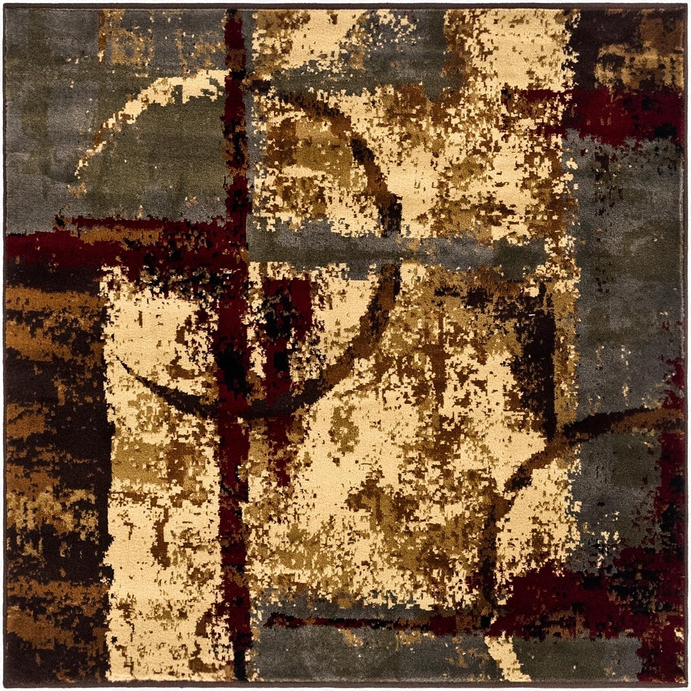 4' x 4' Coffee Shop Square Rug