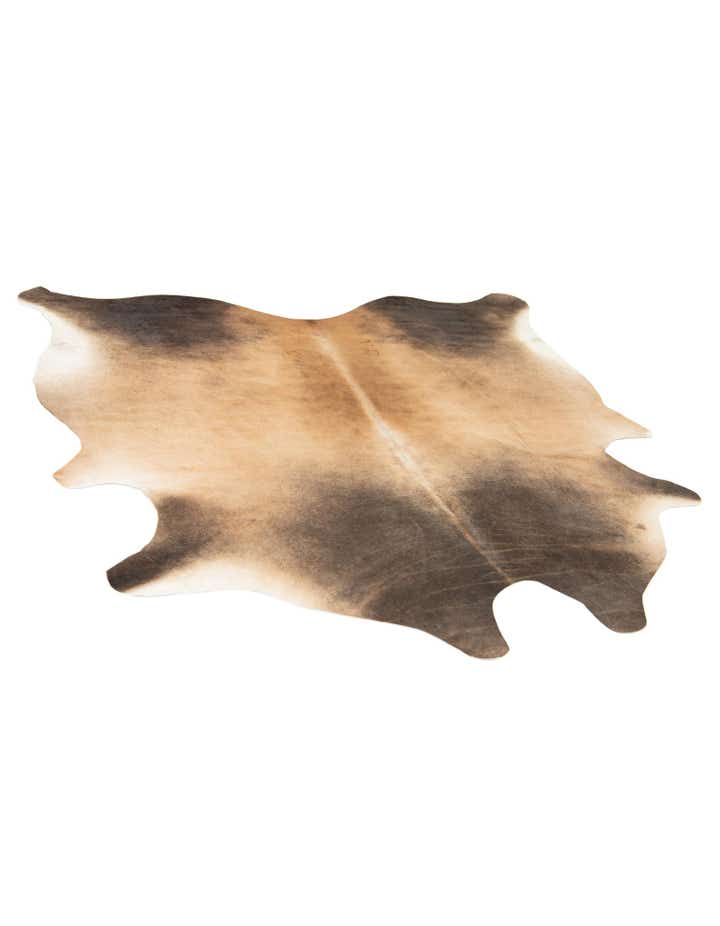 6' 2 x 6' 6 Cowhide Leather Square Rug