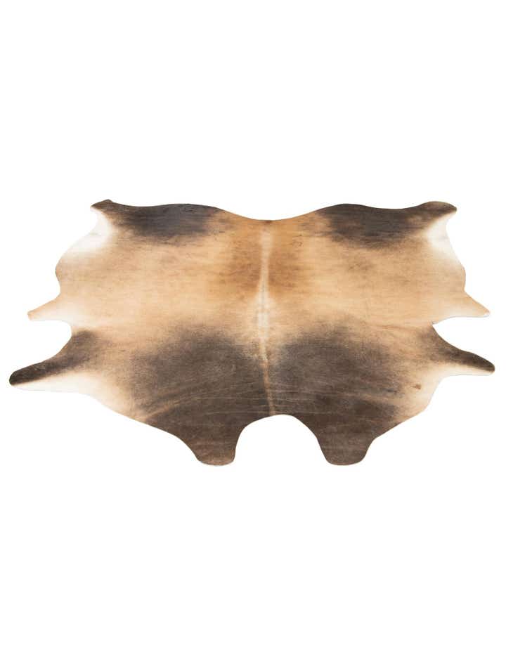 6' 2 x 6' 6 Cowhide Leather Square Rug