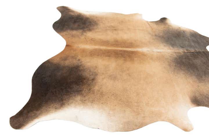 6' 2 x 6' 6 Cowhide Leather Square Rug