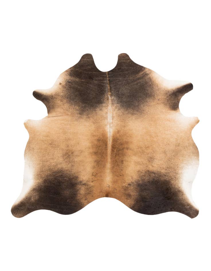 Detail image of 6' 2 x 6' 6 Cowhide Leather Square Rug