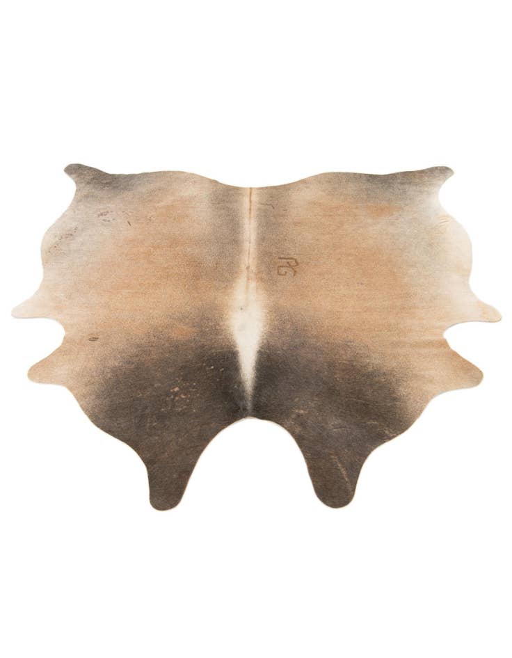 Detail image of 5' 2 x 5' 6 Cowhide Leather Square Rug