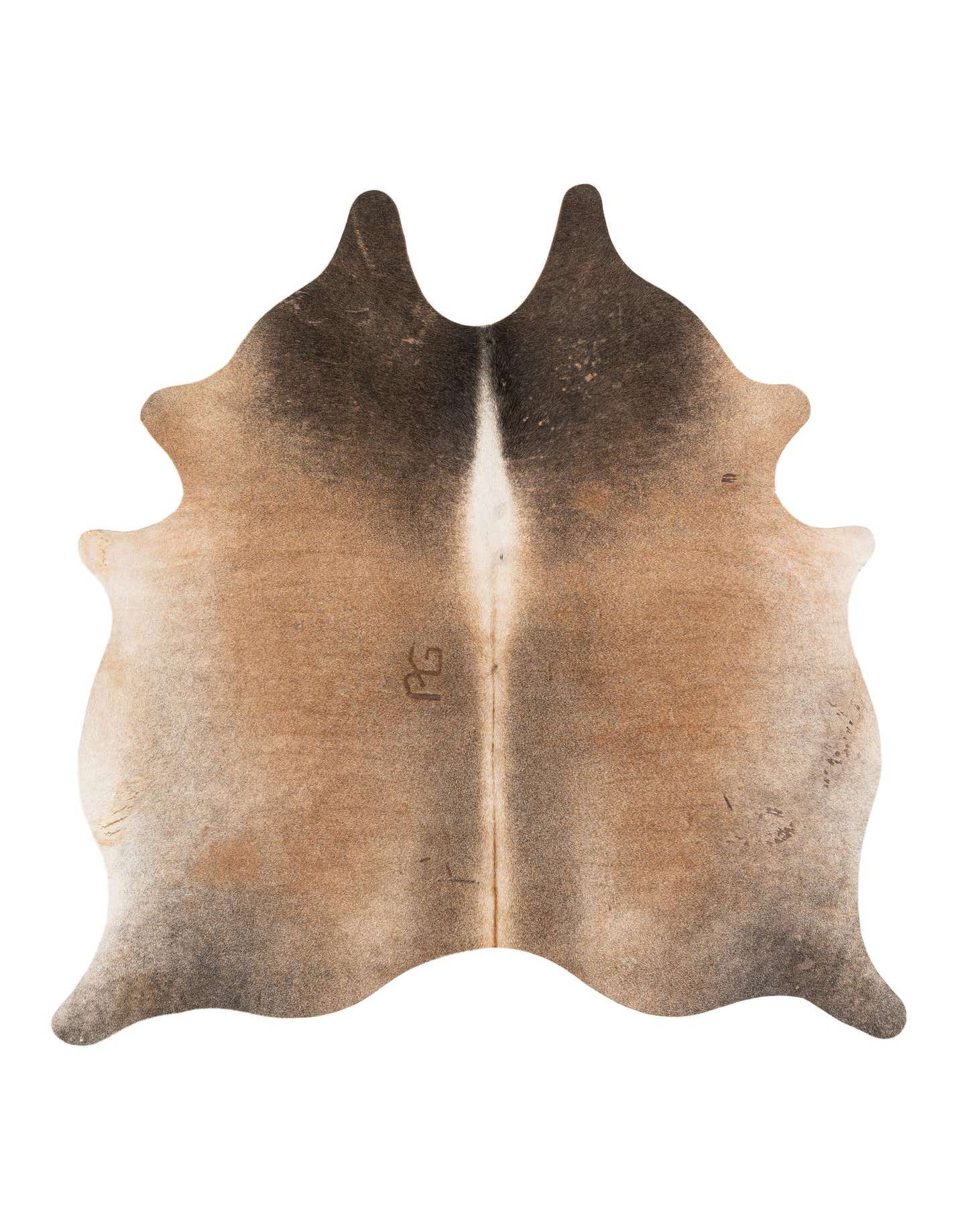 Primary image 5' 2 x 5' 6 Cowhide Leather Square Rug
