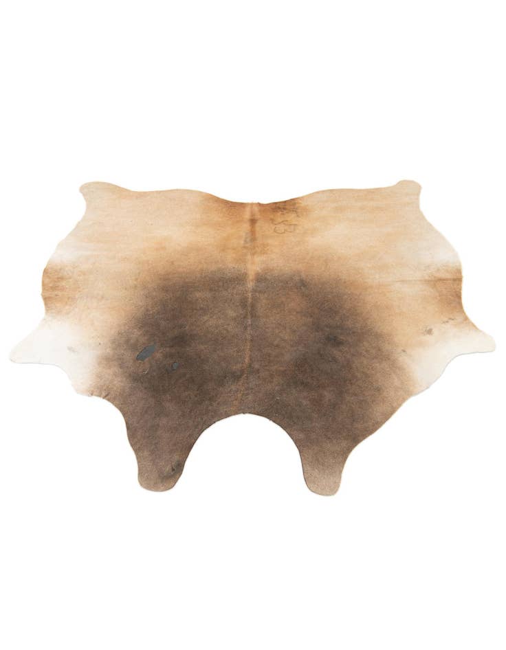 Detail image of 4' 4 x 4' 9 Cowhide Leather Square Rug