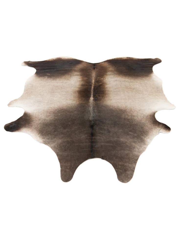 Detail image of 5' 8 x 6' 2 Cowhide Leather Square Rug