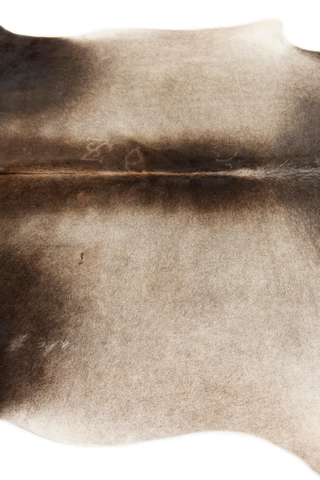 5' 8 x 6' 2 Cowhide Leather Square Rug