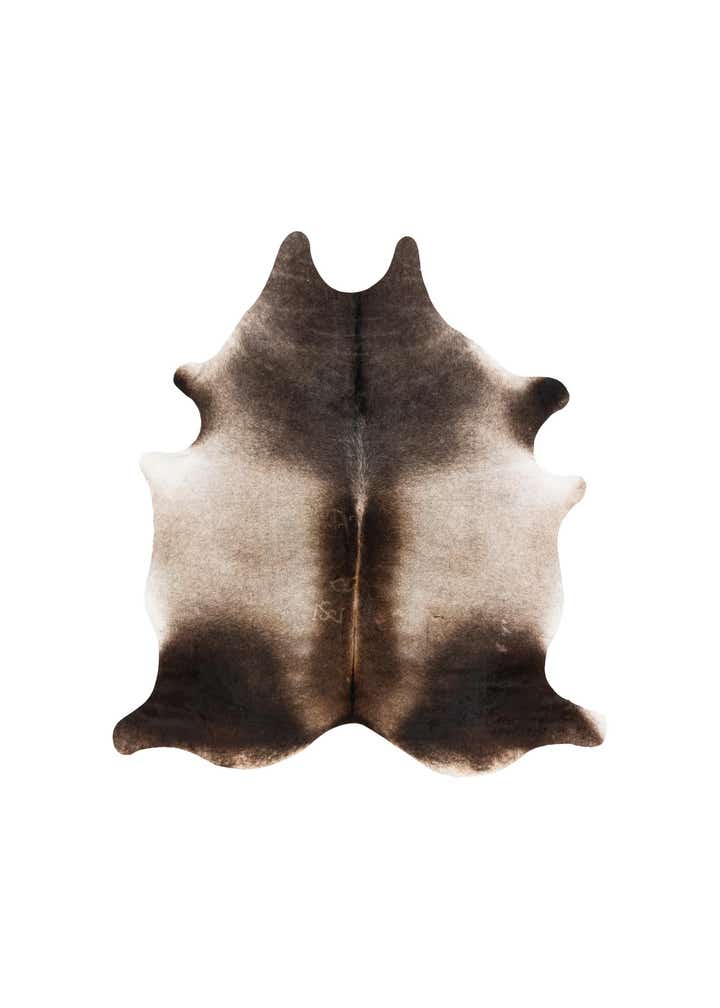 5' 8 x 6' 2 Cowhide Leather Square Rug