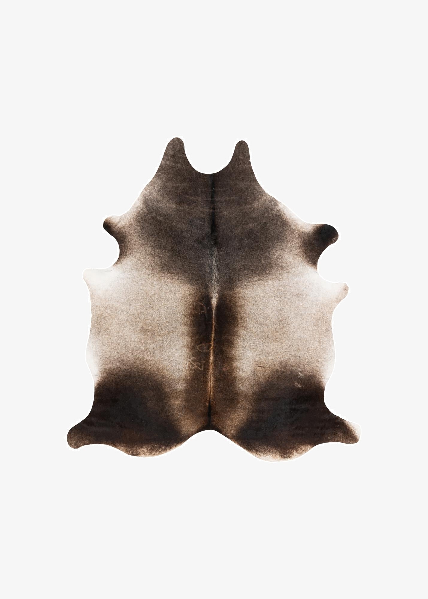 5' 8 x 6' 2 Cowhide Leather Square Rug