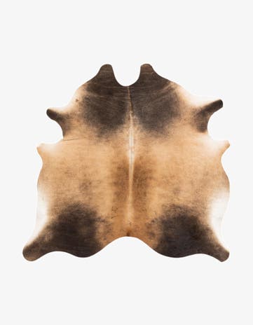 6' 2 x 6' 6 Cowhide Leather Square Rug