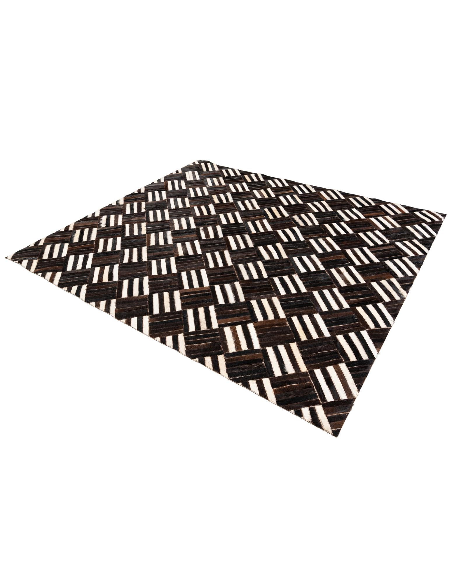 6' x 6' 7 Cowhide Stocks Square Rug