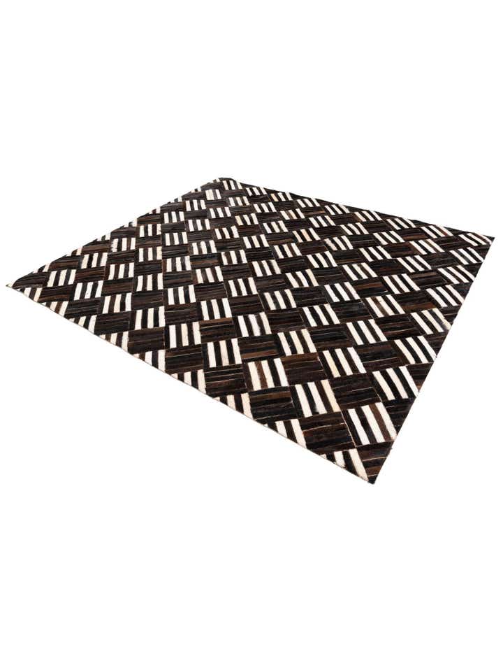 6' x 6' 7 Cowhide Stocks Square Rug