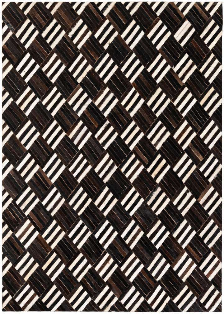 6' x 6' 7 Cowhide Stocks Square Rug
