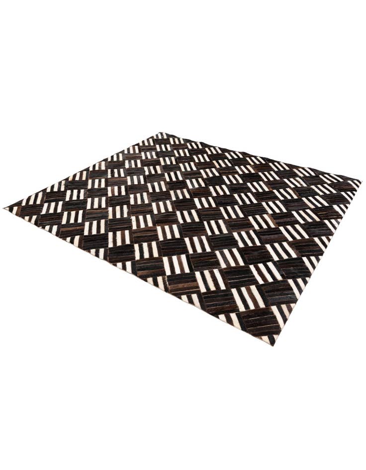 Detail image of 5' 11 x 6' 7 Cowhide Stocks Square Rug