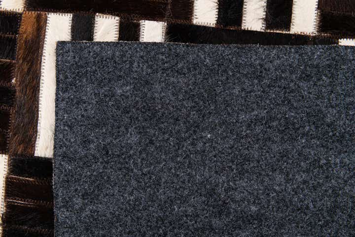 5' 11 x 6' 7 Cowhide Stocks Square Rug