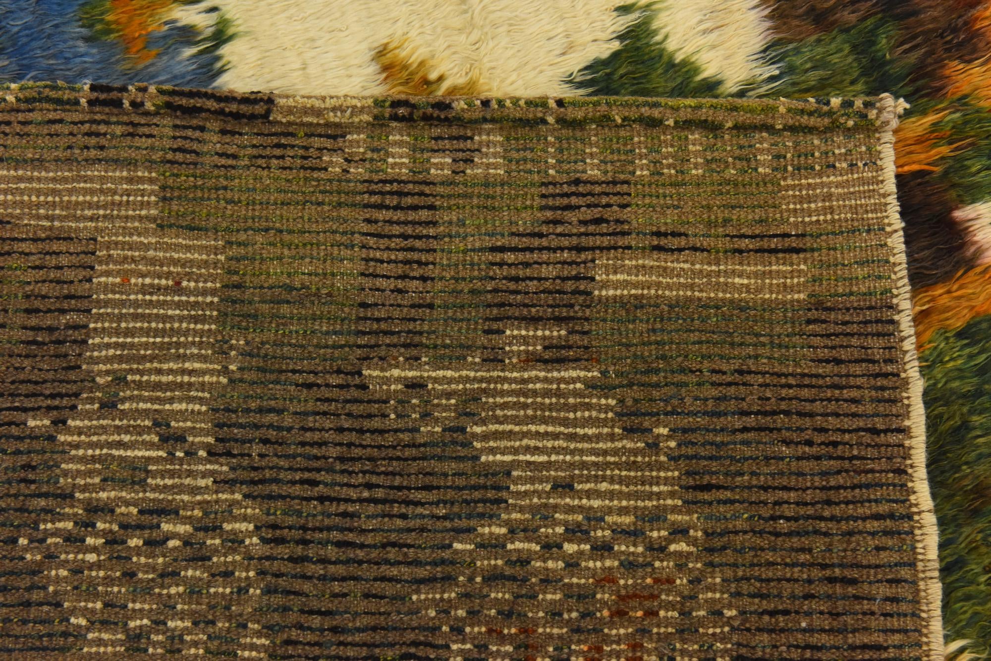 5' 10 x 7' 5 Hand Knotted Darya Wool Square Rug