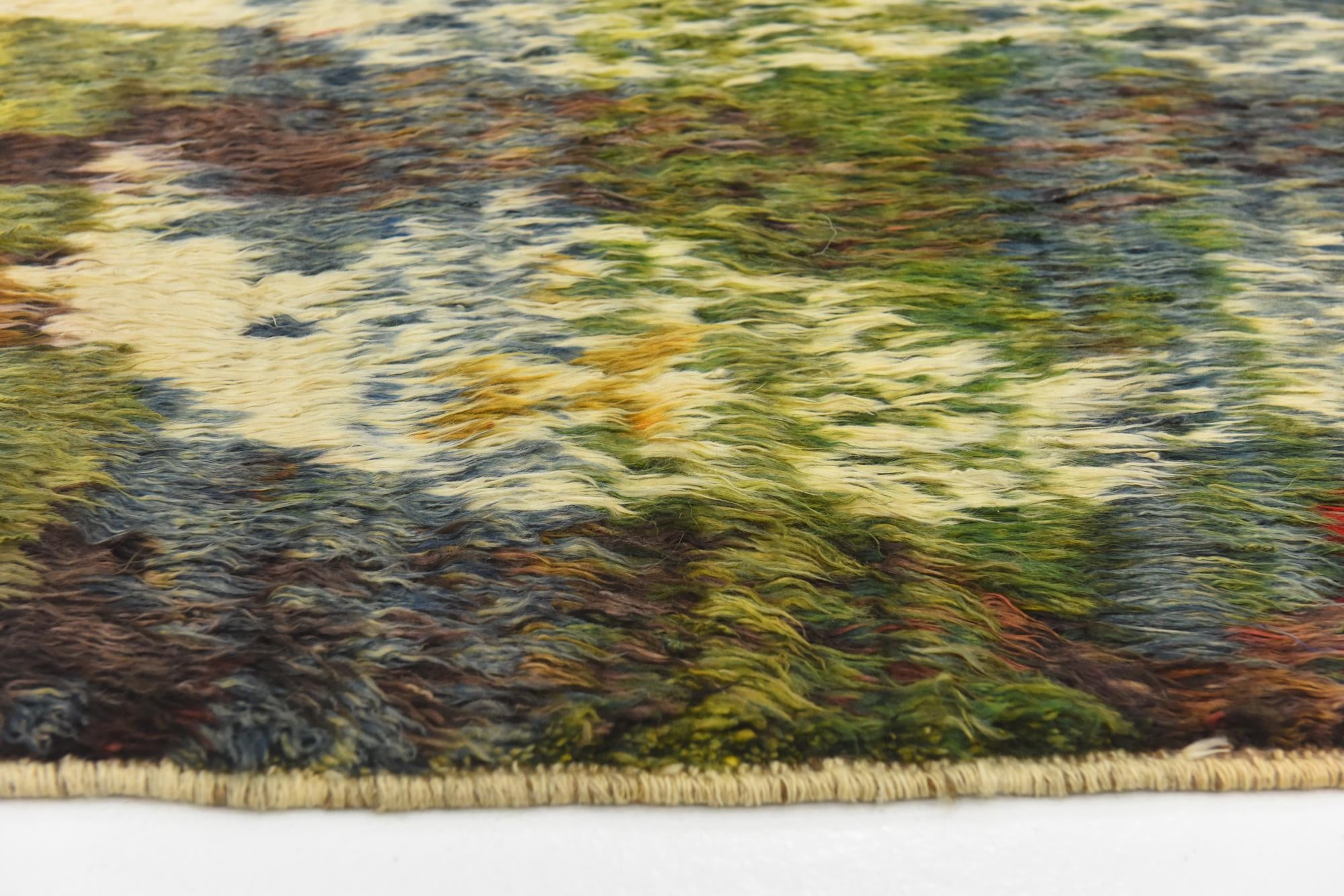 5' 10 x 7' 5 Hand Knotted Darya Wool Square Rug