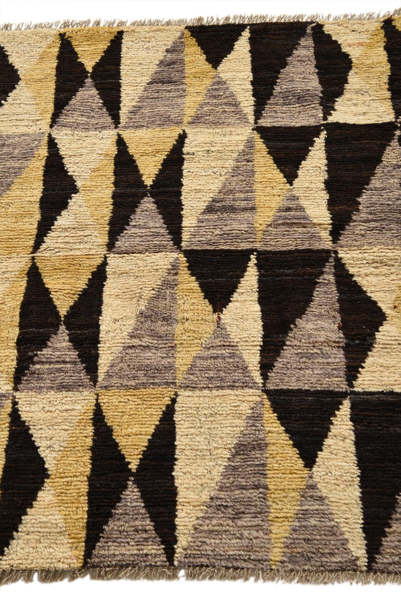 3' 4 x 3' 5 Hand Knotted Darya Wool Square Rug