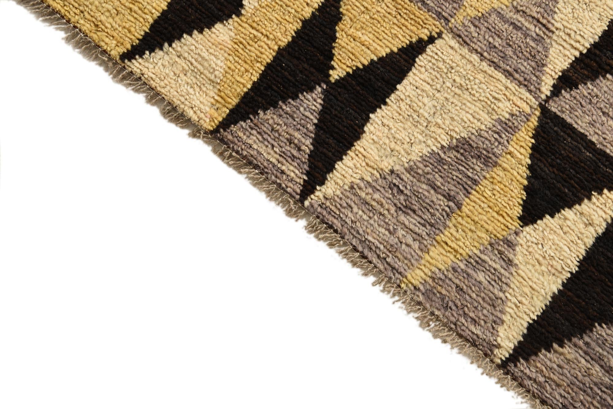 3' 4 x 3' 5 Hand Knotted Darya Wool Square Rug