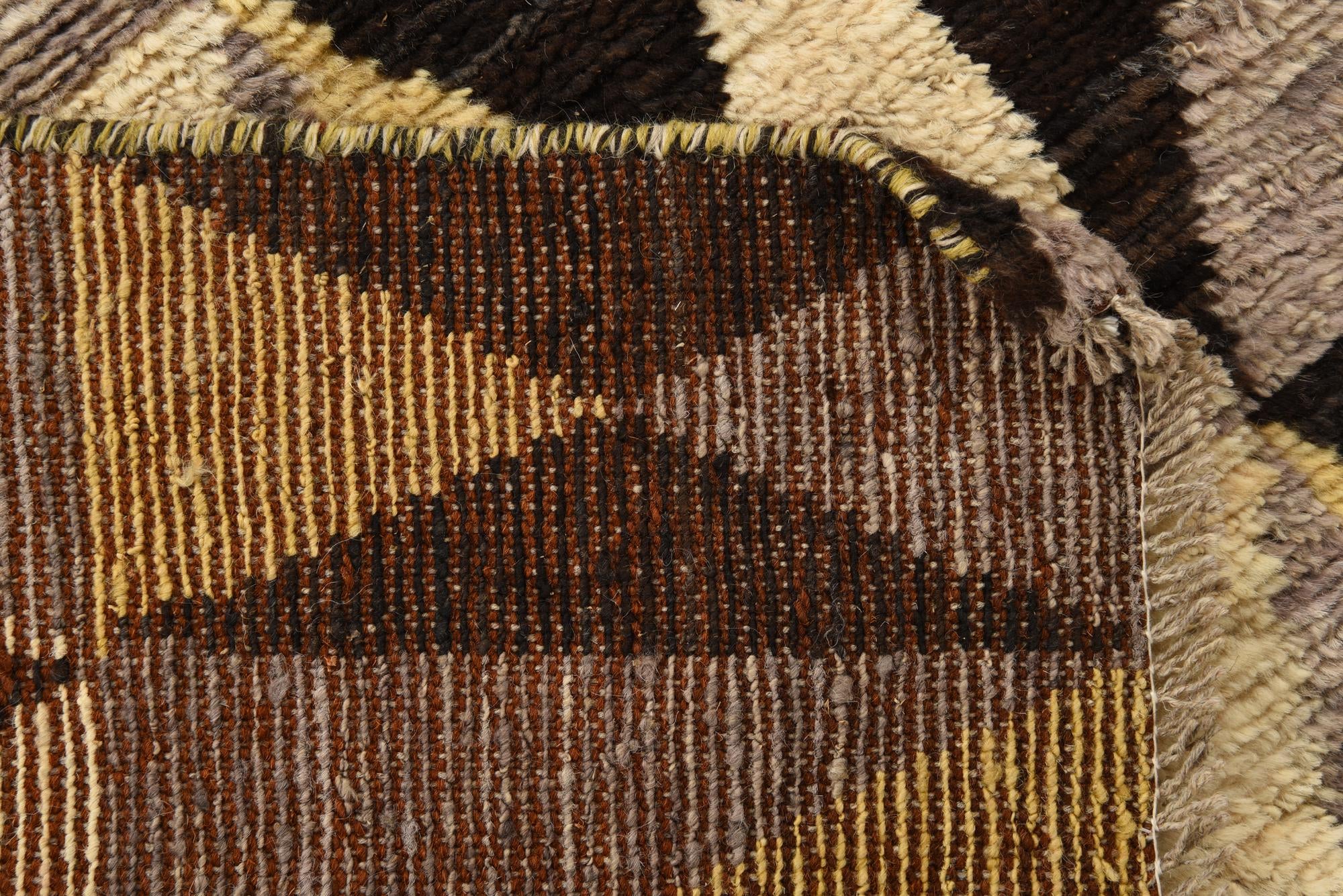 3' 4 x 3' 5 Hand Knotted Darya Wool Square Rug